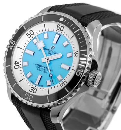 Breitling Superocean A17376211L2S1 44mm Stainless steel Turquoise