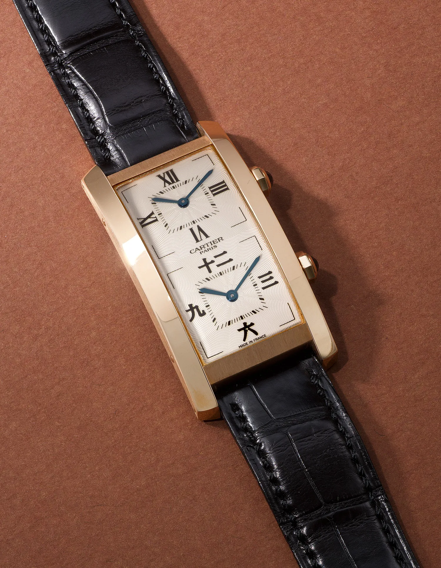 Cartier Tank Cintrée 2768 23mm Rose gold Silver 1