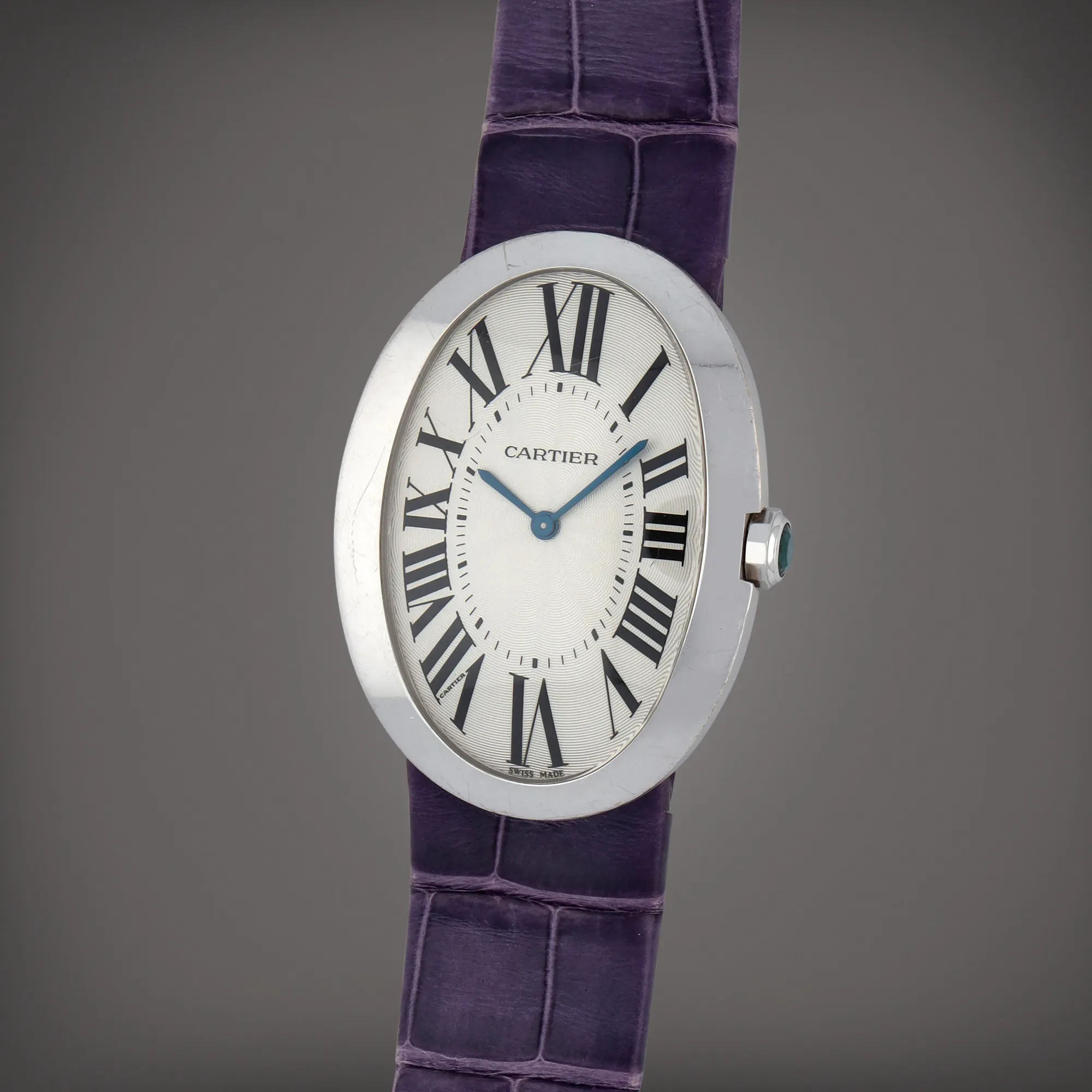 Cartier Baignoire 3032 32mm White gold Silver