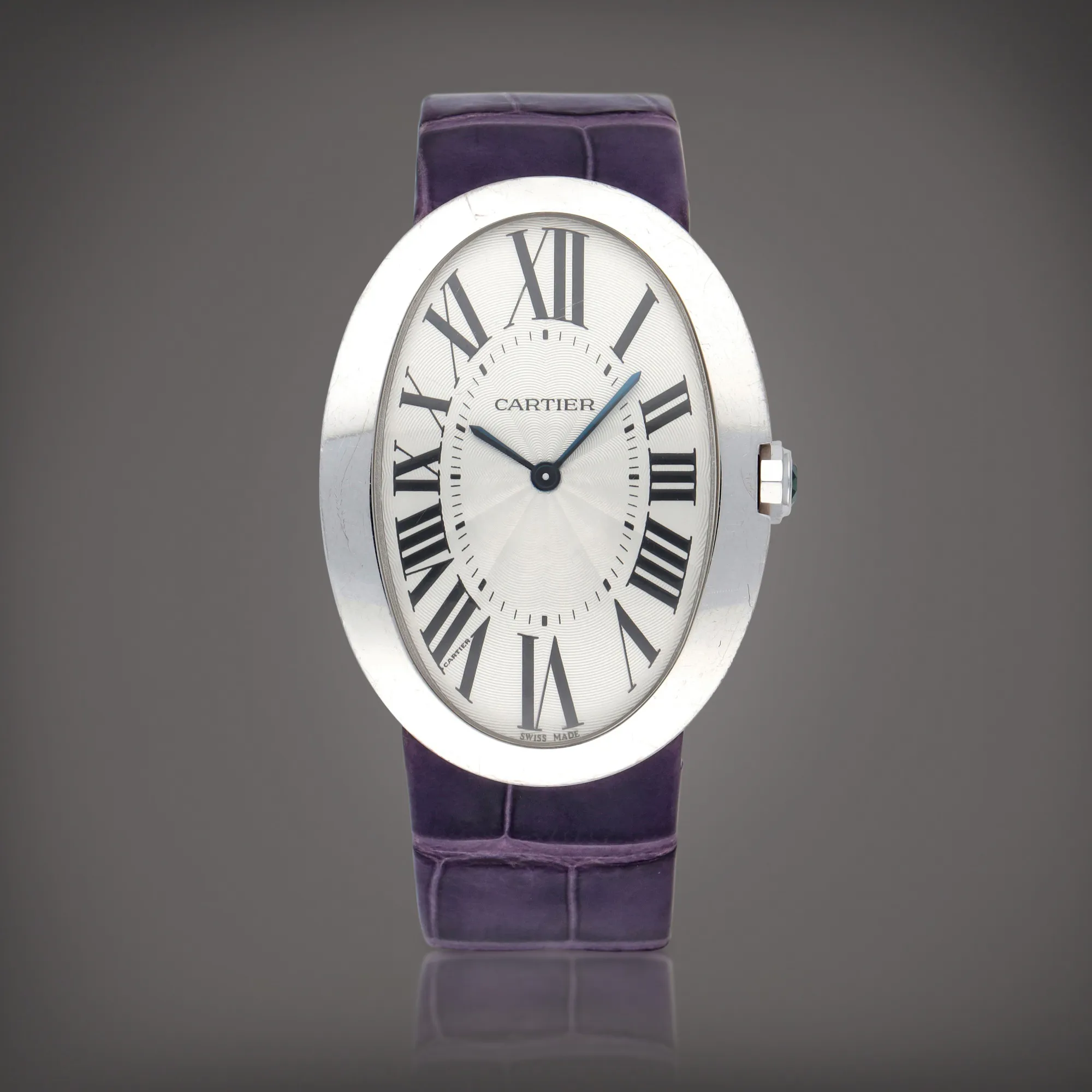 Cartier Baignoire 3032 32mm White gold Silver 1