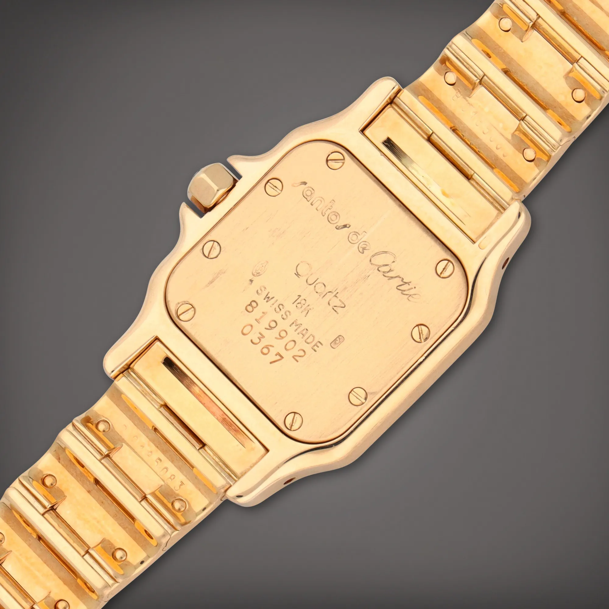 Cartier Santos Galbée 819902 24mm Yellow gold White 4