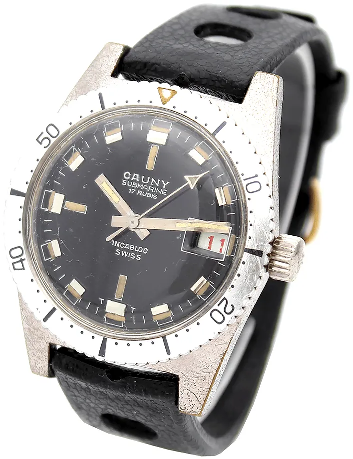 Cauny Cauny Vintage Submarine Calendario 1803 37mm 1