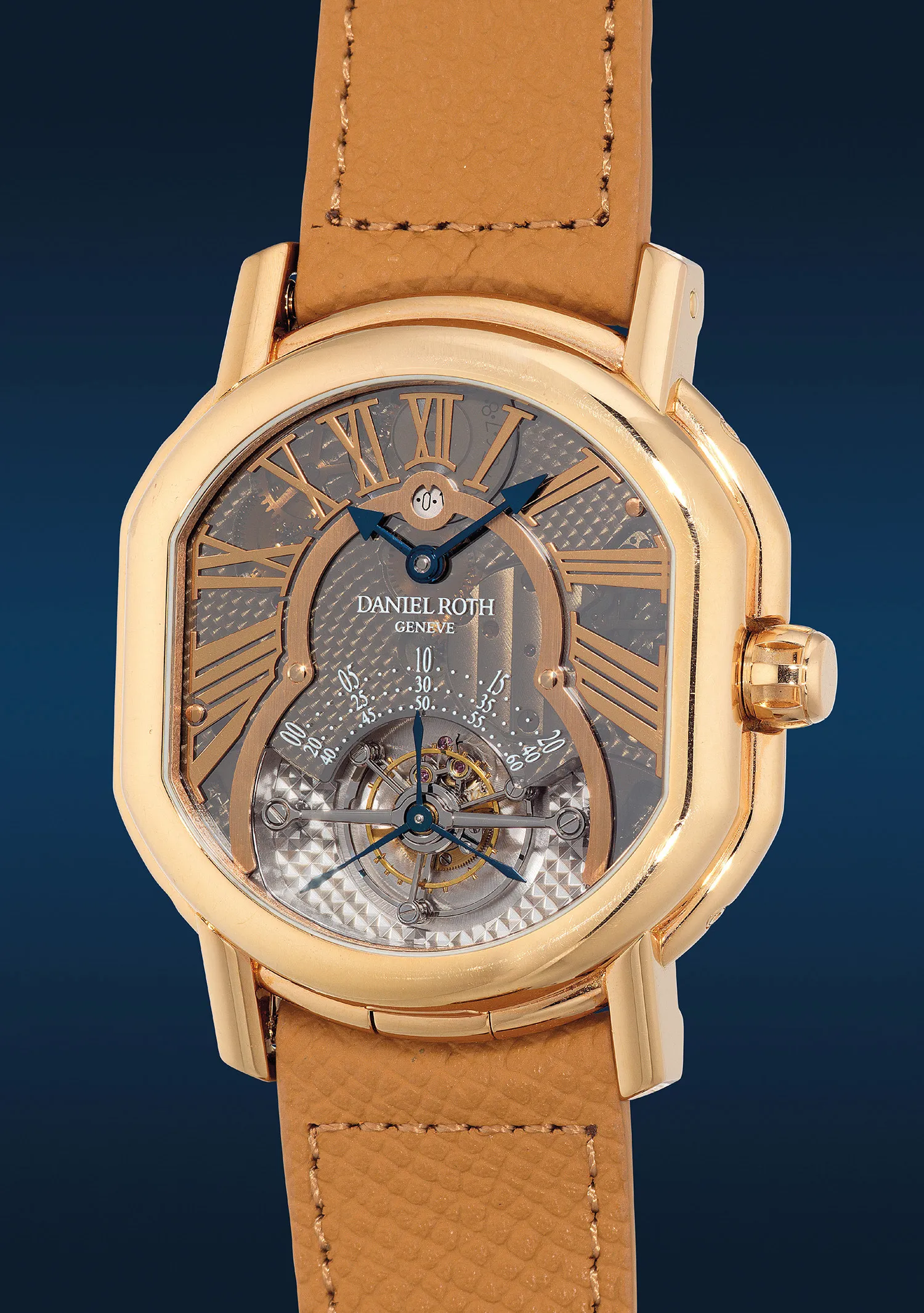 Daniel Roth 220.Y.50 40mm Rose gold Semi-skeletonized