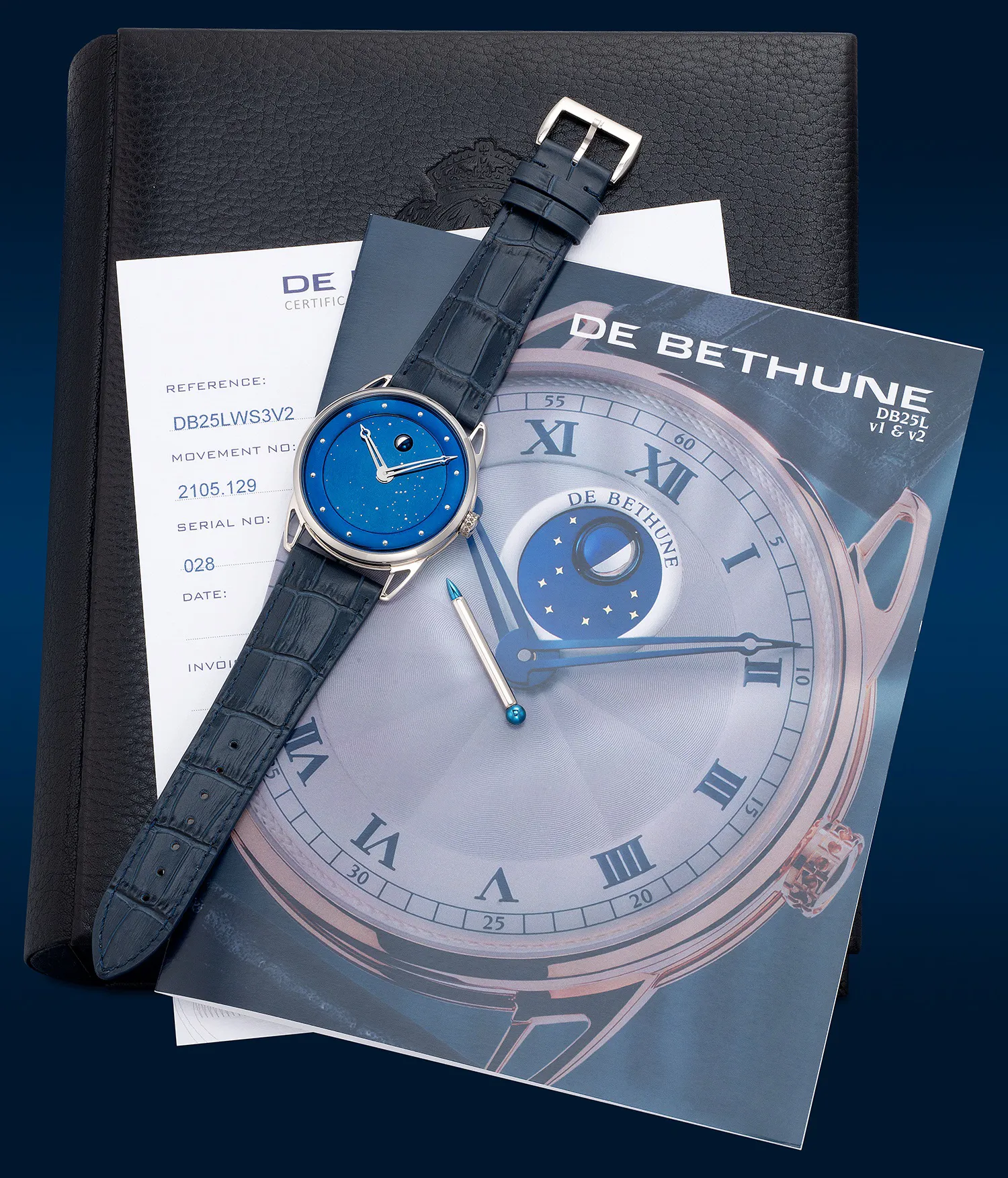 De Bethune DB25 DB25LWS3V2 43mm White gold Blue 1