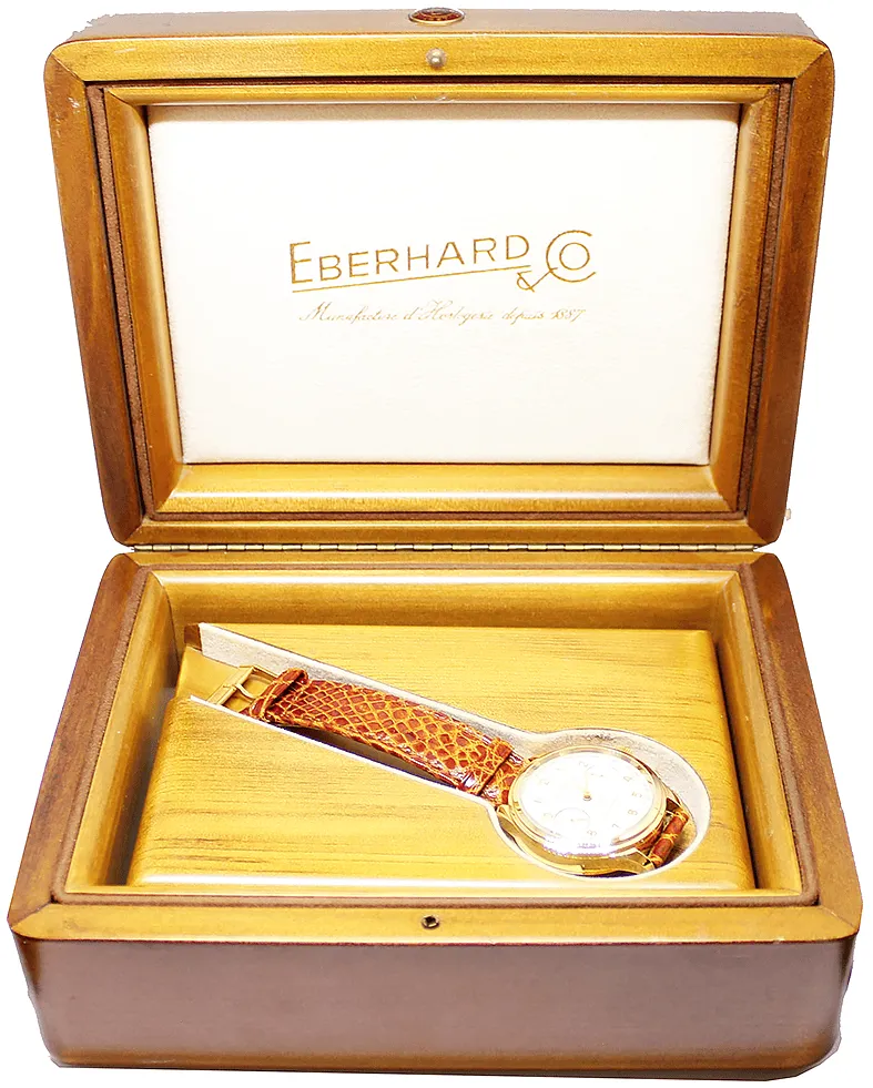 Eberhard & Co. Old Flyer 30046 - NOS 36mm Ouro Amarelo 2