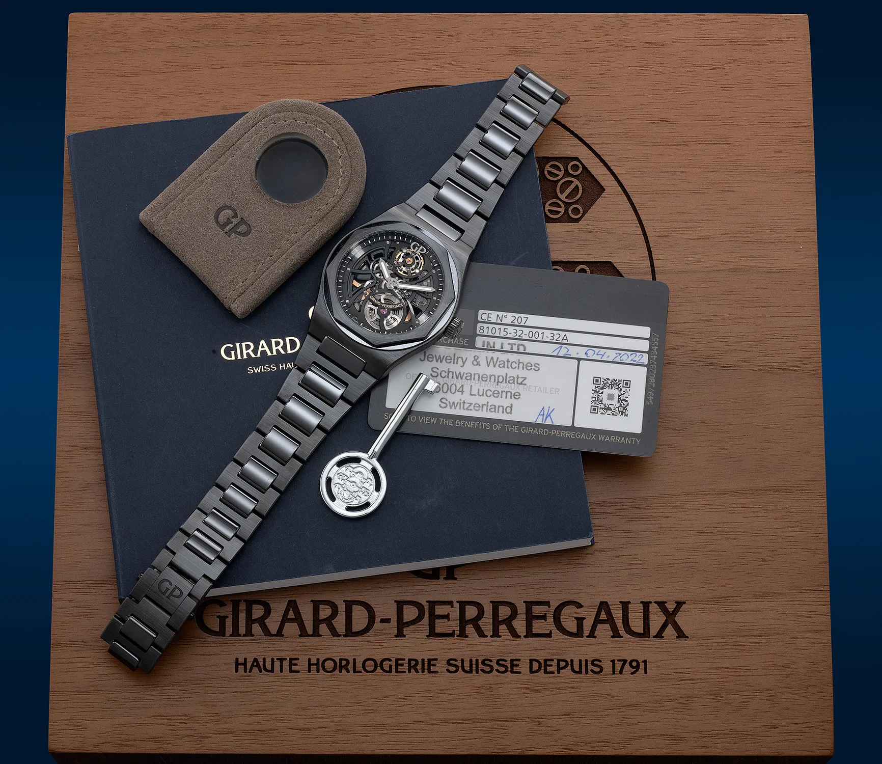 Girard-Perregaux Laureato 81015 42mm Ceramic Skeletonized 1