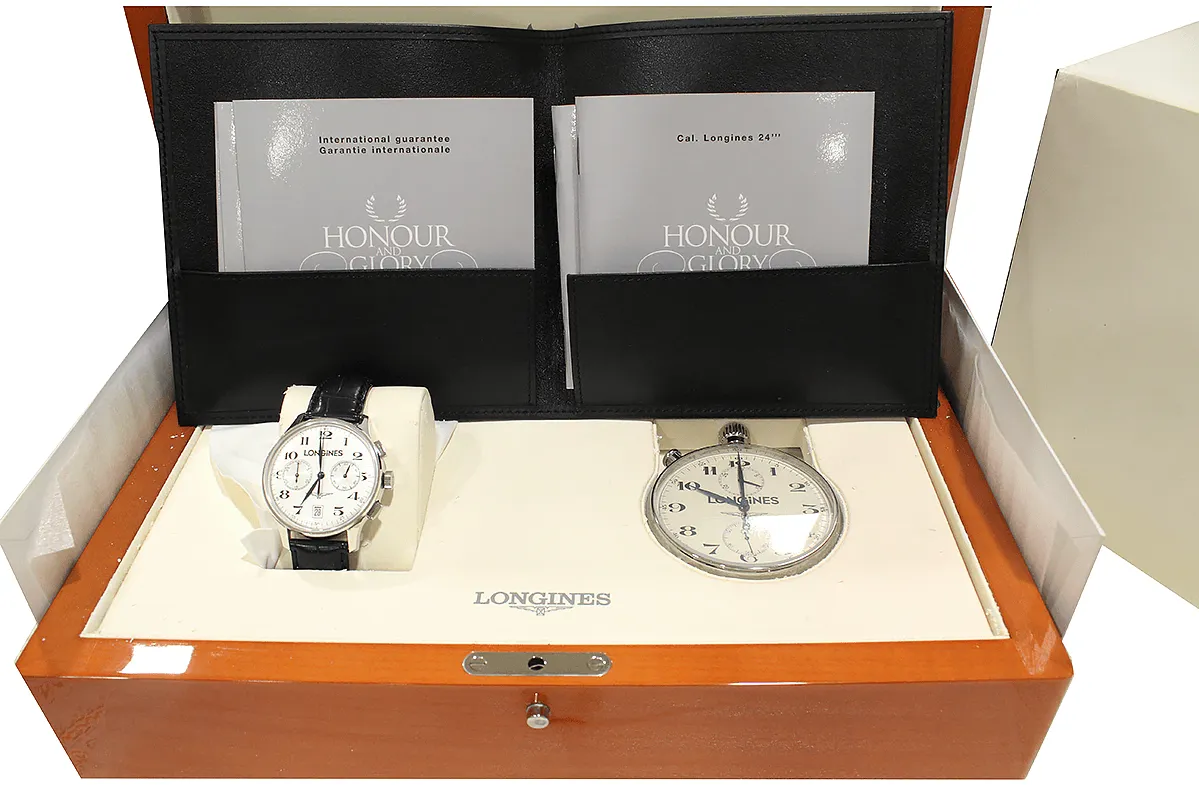 Longines Honour and Glory 38mm Ouro Branco 9