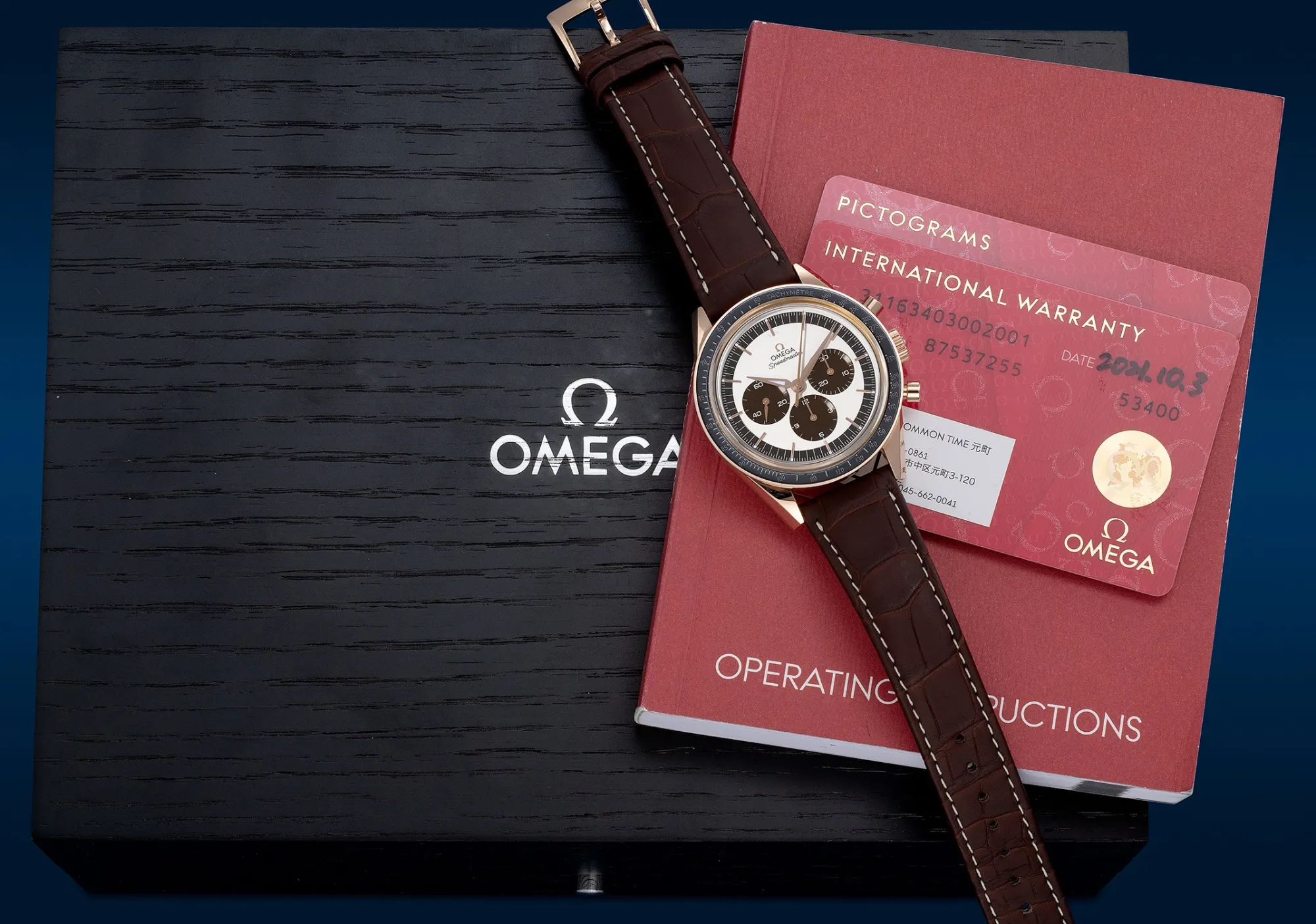 Omega Speedmaster 311.63.40.30.02.001 39.7mm Rose gold Silver 1