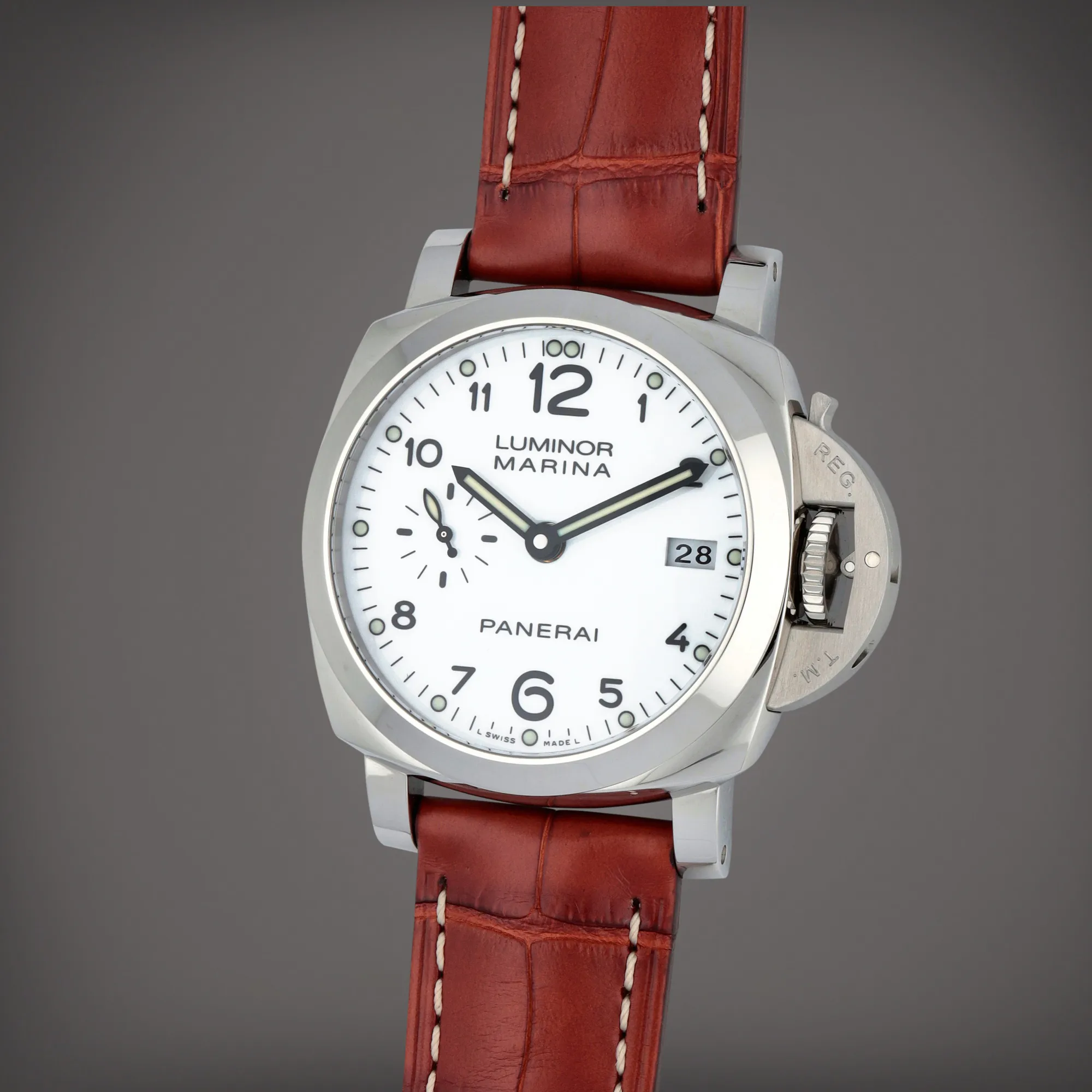 Panerai Luminor PAM 00523 41mm Stainless steel White