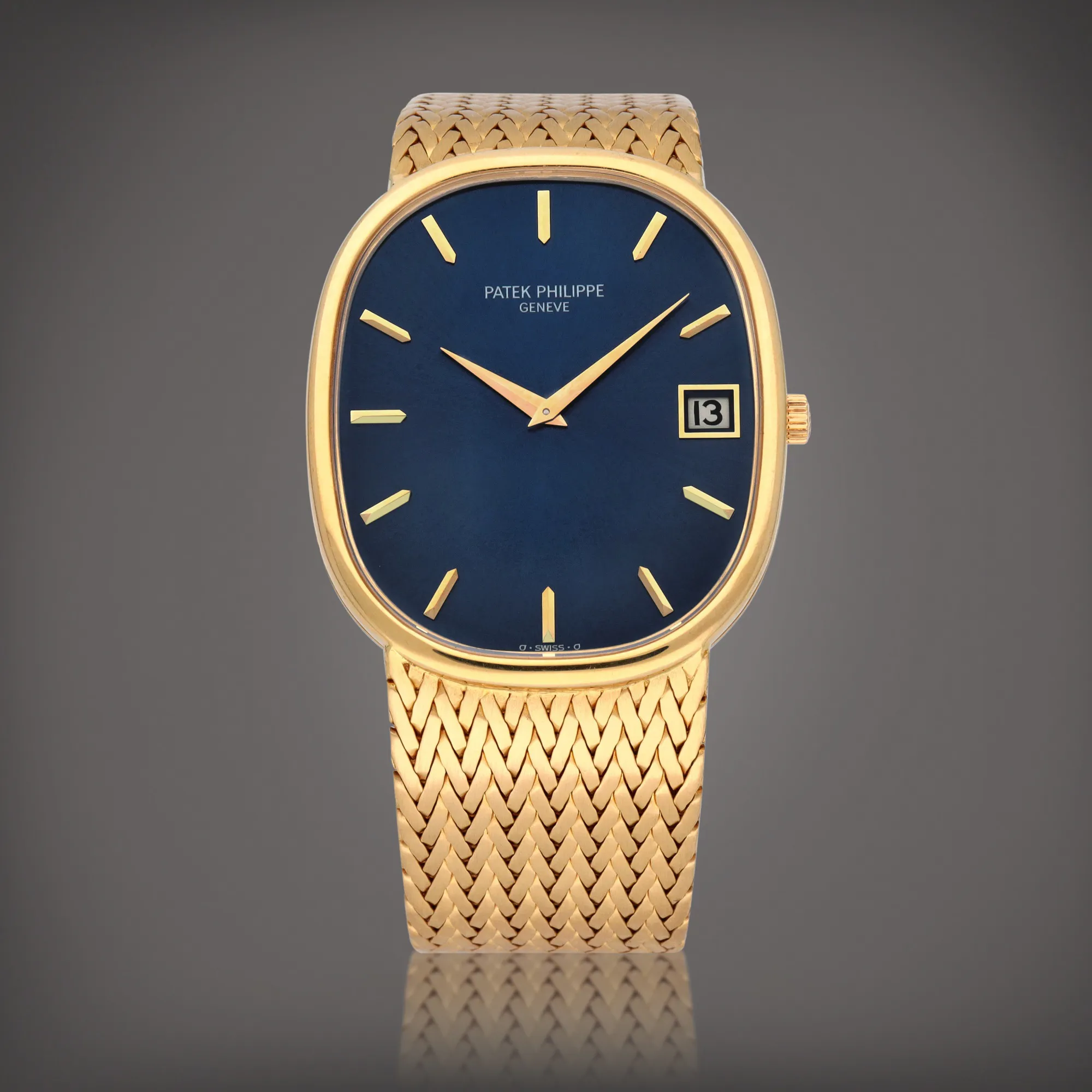 Patek Philippe Ellipse 3605/1 33mm Yellow gold Blue 1