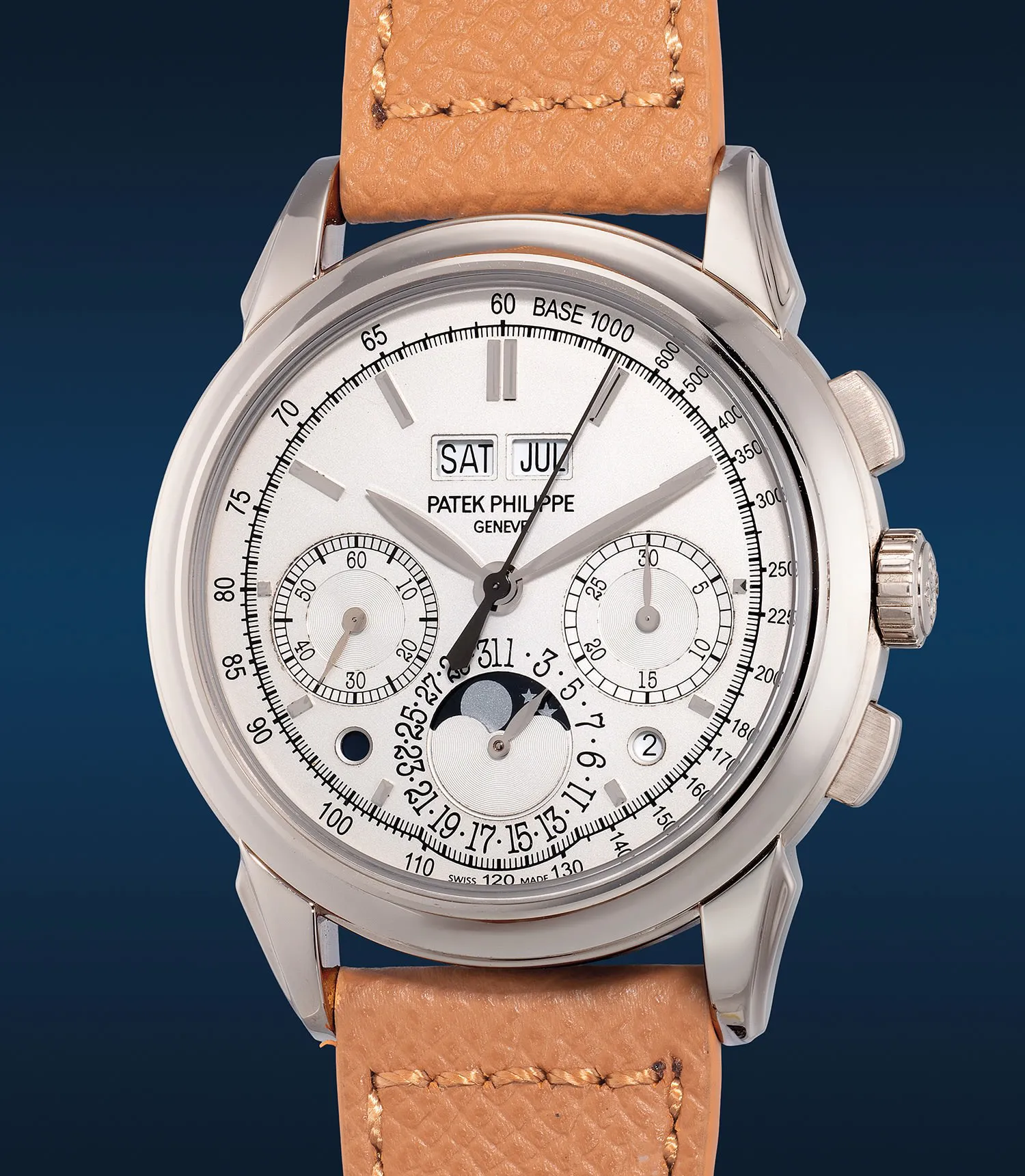 Patek Philippe Perpetual Calendar Chronograph 5270G-013 41mm White gold Silver