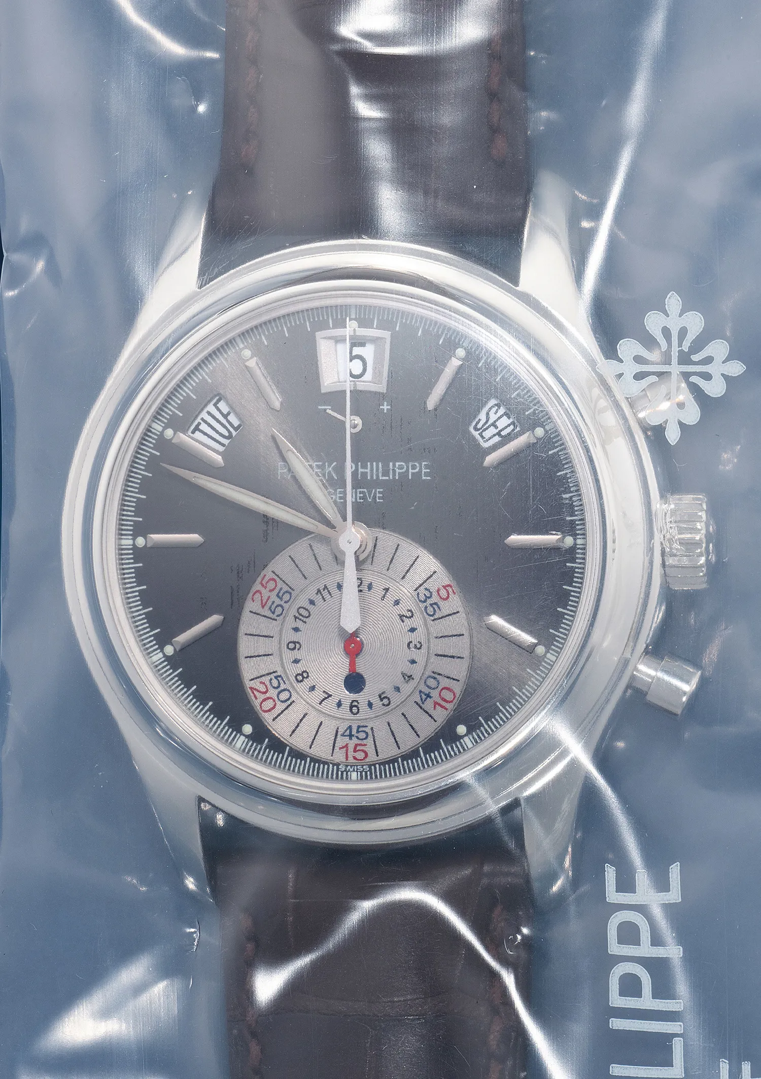 Patek Philippe Annual Calendar Chronograph 5960P-001 40.5mm Platinum Gray