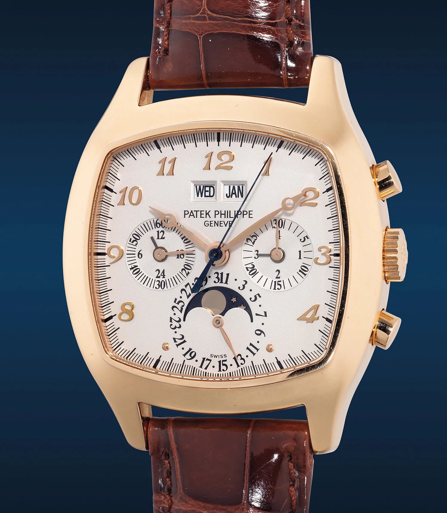 Patek Philippe Perpetual Calendar Chronograph 5020R-013 37mm Rose gold White