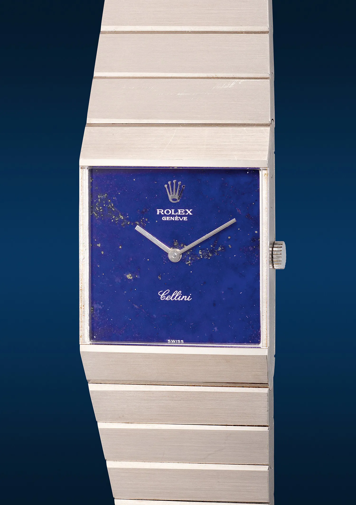 Rolex Cellini King Midas 4316 24mm White gold Lapis lazuli