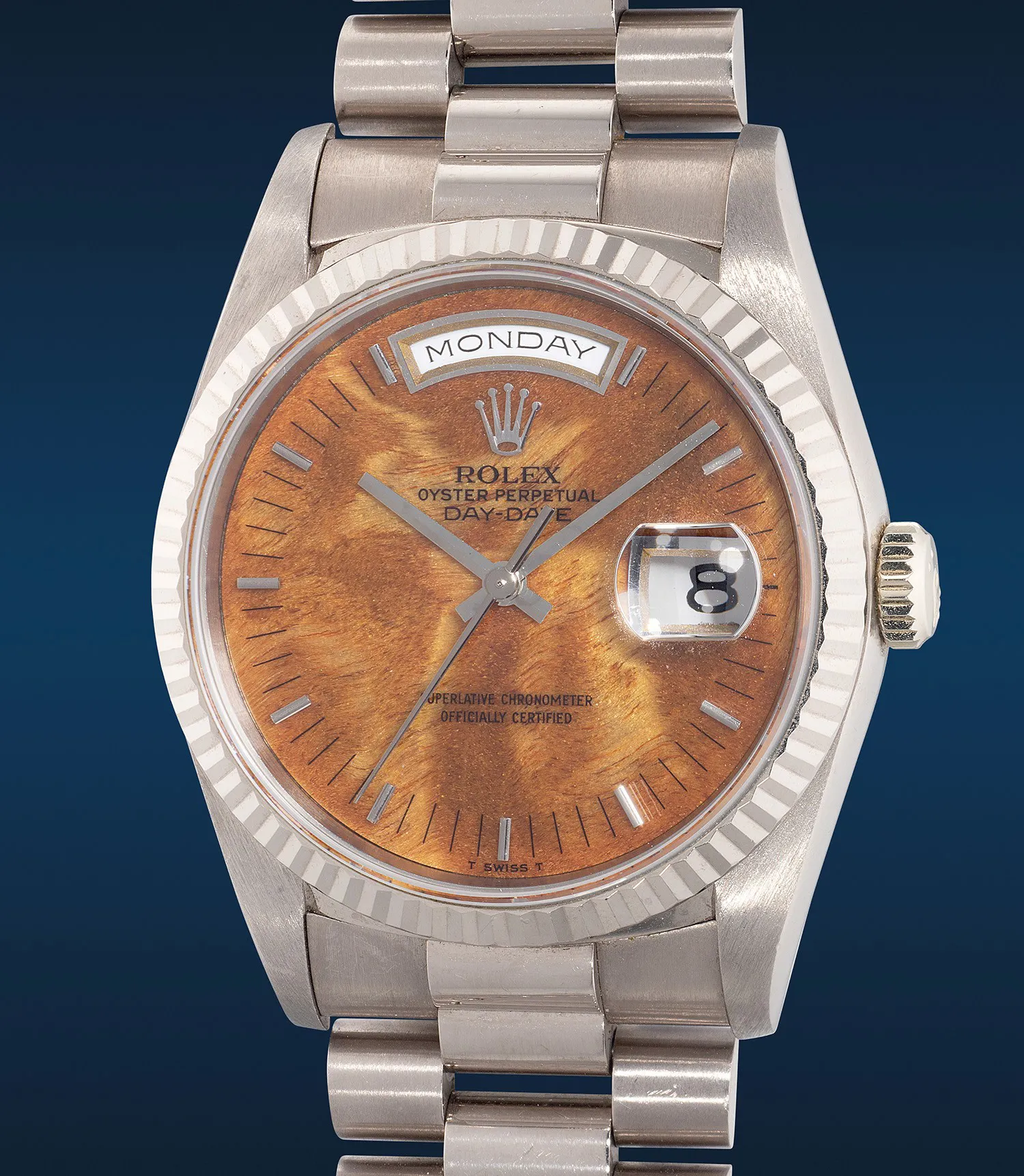 Rolex Day-Date 36 18239 36mm White gold Brown