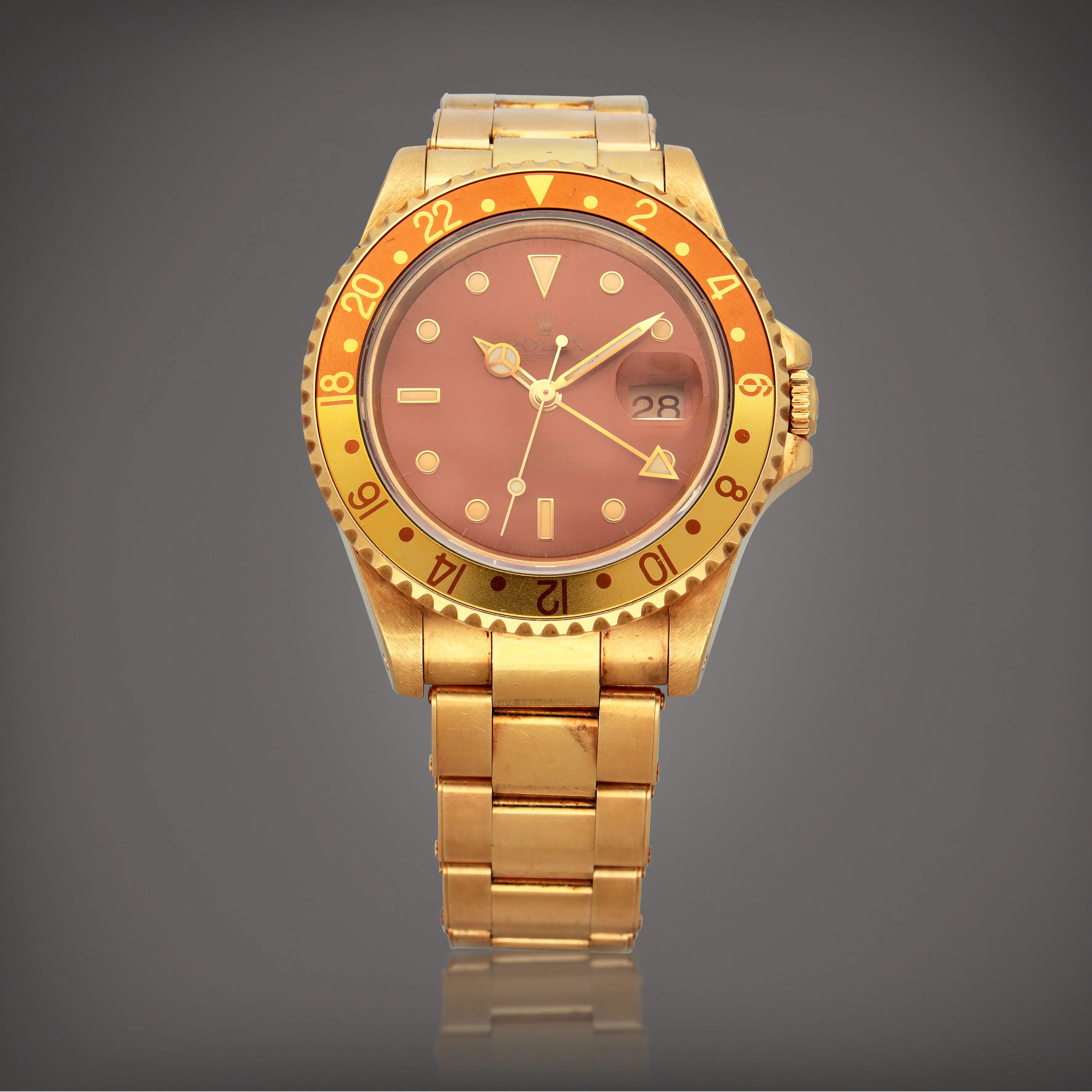 Rolex GMT-Master II 16718 40mm Yellow gold Brown 2