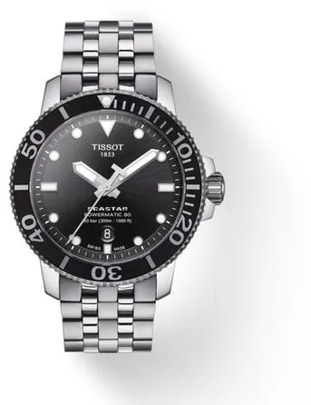 Tissot Seastar 1000 T120.407.11.051.00 43mm Stainless steel Black