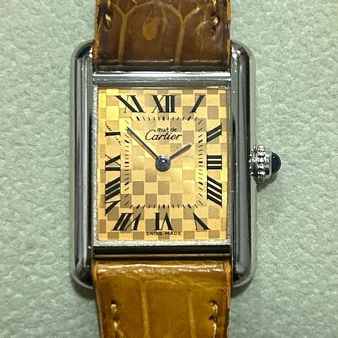 Cartier Tank 2416 22mm Silver Orange