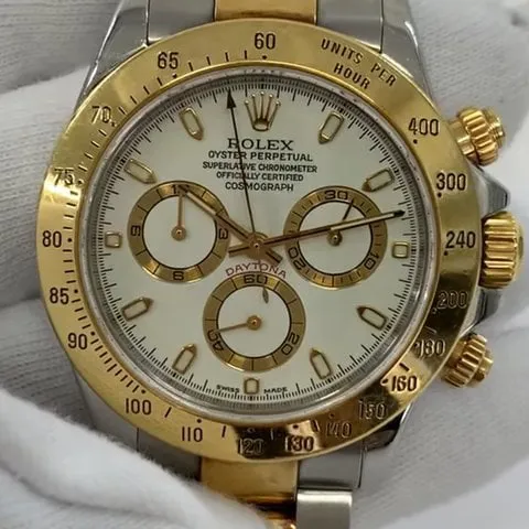 Rolex Daytona 116523 40mm Yellow gold and Stainless steel White