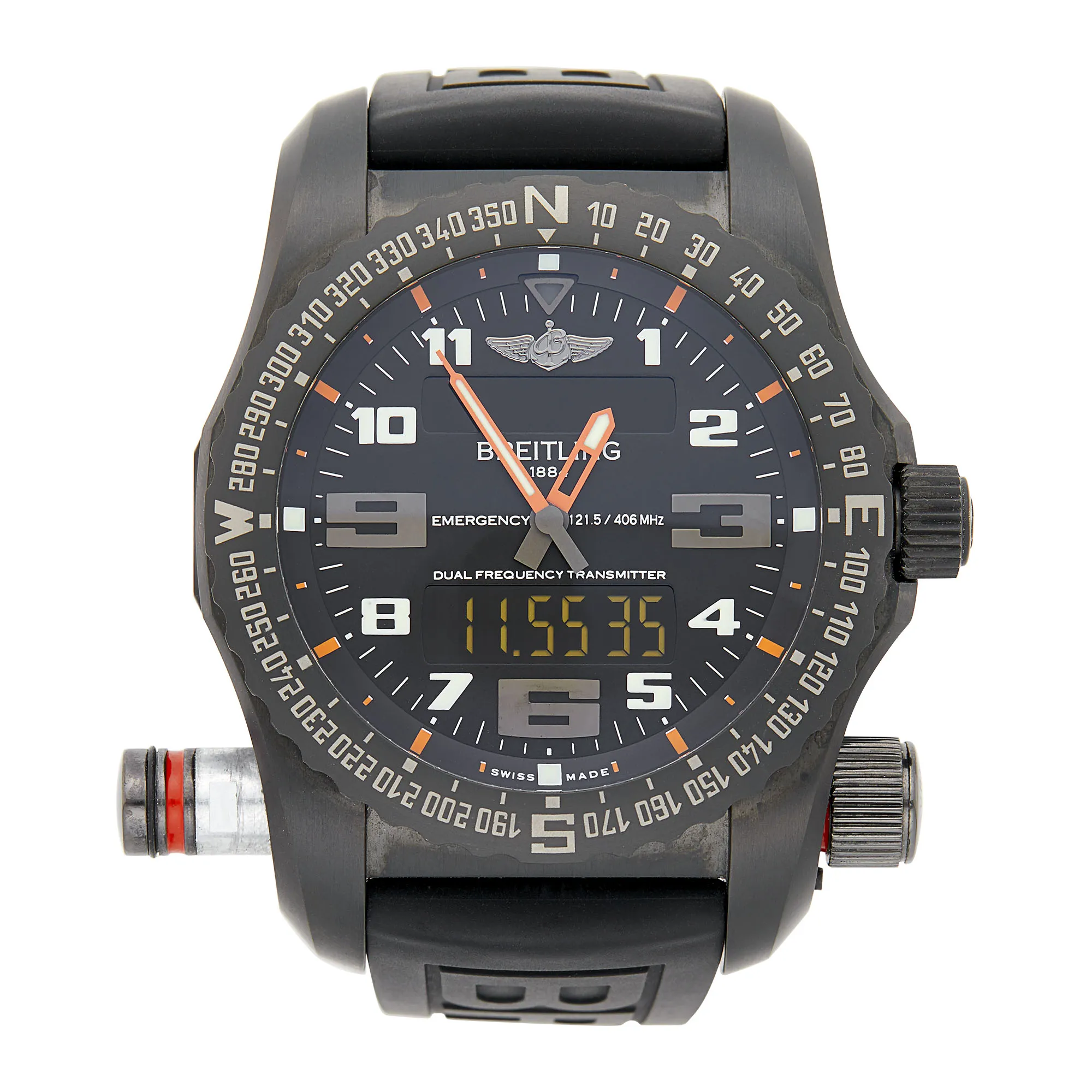 Breitling Emergency V76325 51mm Titanium Black