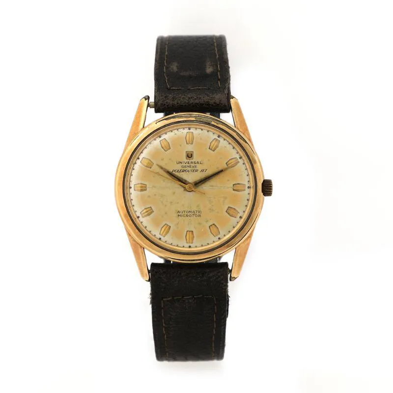 Universal Genève Polerouter 40355/3 35mm Gold-plated Beige