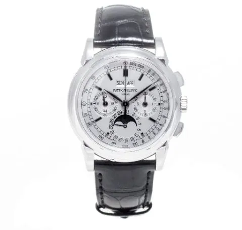 Patek Philippe Perpetual Calendar Chronograph 5970G-001 40mm White gold Silver