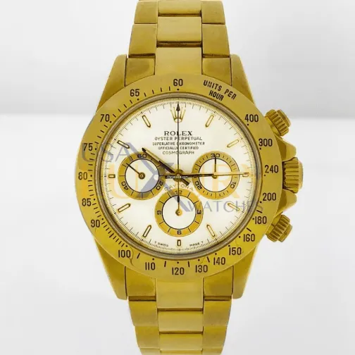 Rolex Daytona 16528 40mm Yellow gold White