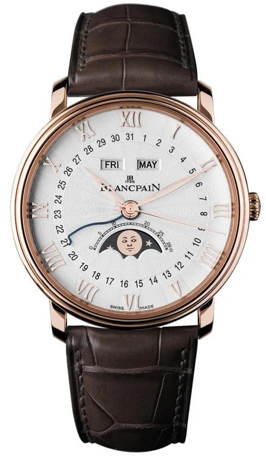 Blancpain Villeret 6664-3642-55B 40mm Rose gold White