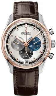 Zenith El Primero 51.2080.400/69.C494 42mm Rose gold and Stainless steel Silver