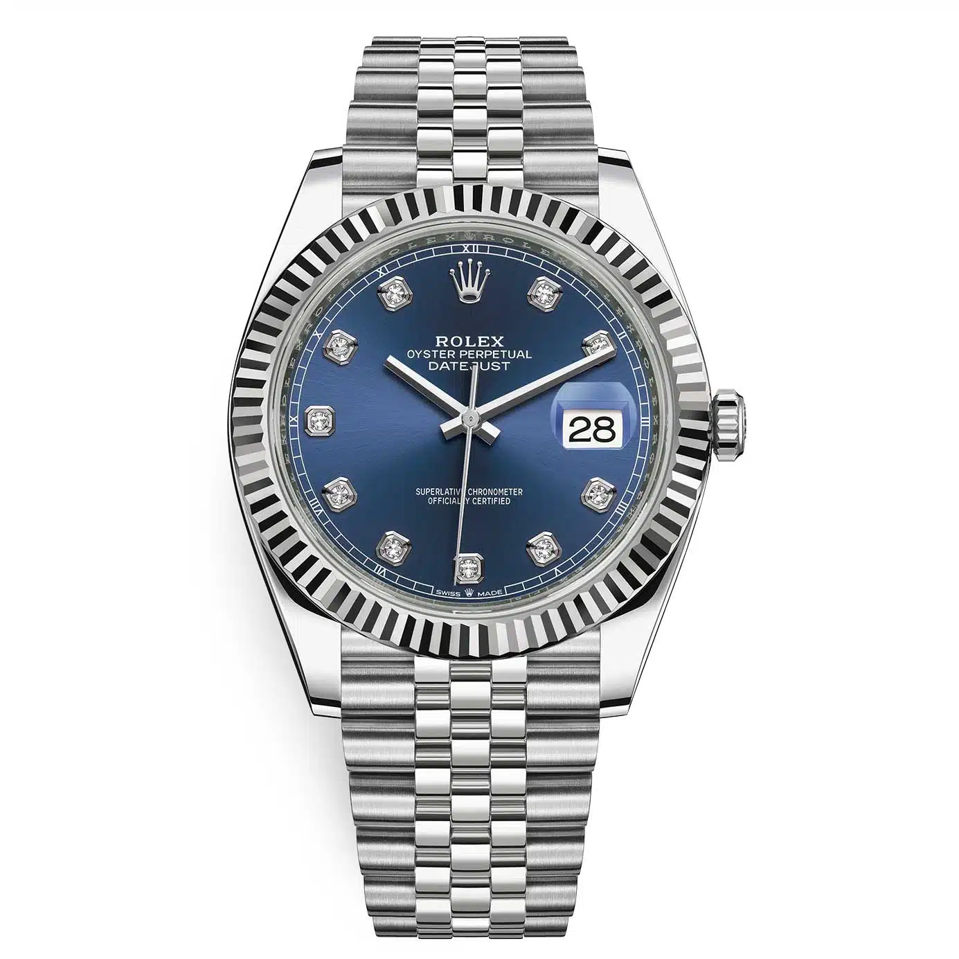 Rolex Datejust 41 126334-0016 41mm White gold and Oystersteel Blue