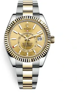 Rolex Sky-Dweller 326933-0001 Yellow gold and Stainless steel Golden