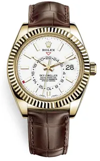 Rolex Sky-Dweller 326138 Yellow gold White