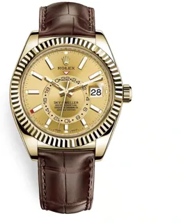 Rolex Sky-Dweller 326138 Yellow gold Champagne