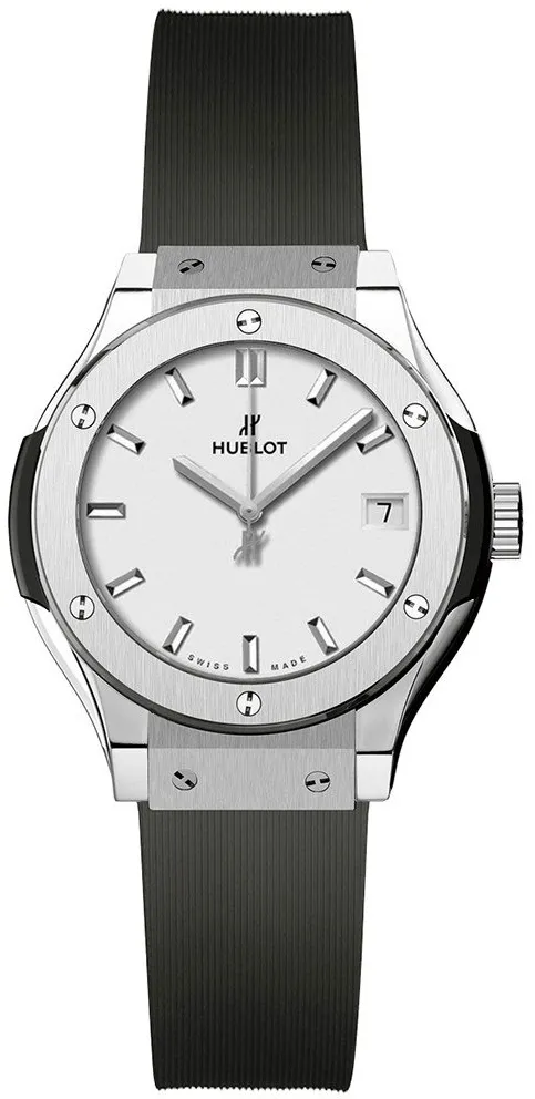 Hublot Classic Fusion Quartz 581.NX.2611.RX 33mm Titanium Silver