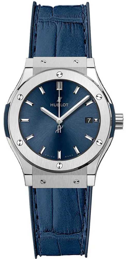 Hublot Classic Fusion Blue 581.NX.7170.LR 33mm Titanium Blue