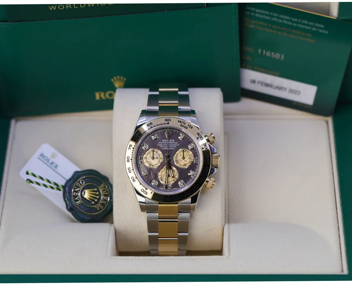 Rolex Daytona 116503 40mm Yellow gold and Stainless steel Black 1