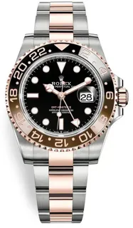 Rolex GMT-Master II 126711CHNR Rose gold and Stainless steel Black