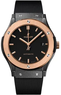 Hublot Classic Fusion 45, 42, 38, 33  511.CO.1181.RX Black ceramic Black