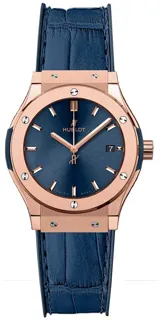 Hublot Classic Fusion 581.OX.7180.LR Rose gold Blue