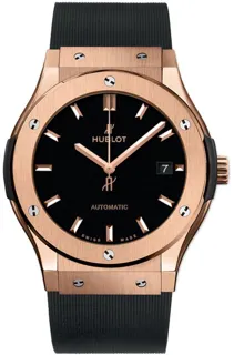 Hublot Classic Fusion 582.OX.1180.RX Rose gold Black