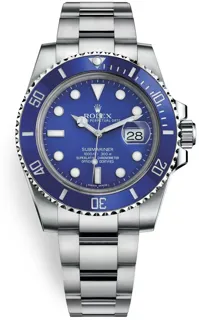 Rolex Submariner 116619LB White gold Blue