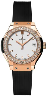 Hublot Classic Fusion Quartz 581.OX.2611.RX.1104 Rose gold Silver