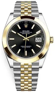 Rolex Datejust 126303-0014 41mm Yellow gold and Stainless steel Black