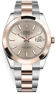 Rolex Datejust 41 126301-0009 Oystersteel and Everose gold Beige