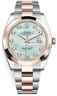 Rolex Datejust 41 126301 Rose gold and Stainless steel MOP Diamond