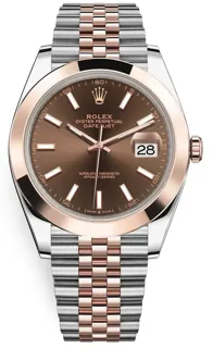 Rolex Datejust 126301-0002 Rose gold and Stainless steel Brown