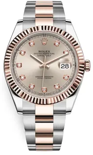 Rolex Datejust 41 126331-0007 Oystersteel and Everose gold Beige