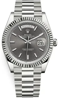 Rolex Day-Date 40 228239-0002 White gold Gray