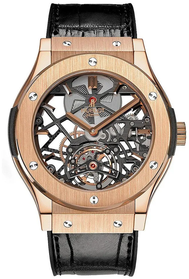 Hublot Classic Fusion 505.OX.0180.LR 45mm Rose gold Skeleton