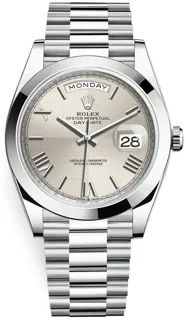 Rolex Day-Date 40 228206 Platinum Silver